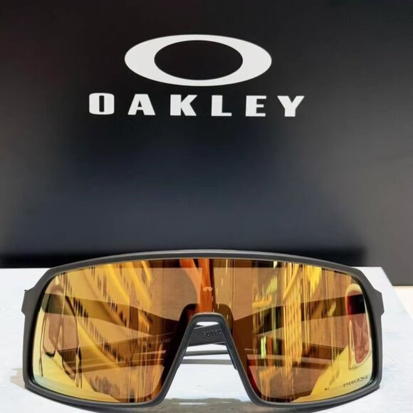 Oakley Prizm Sunglasses – Black/Gold Shield - Picture 5 of 6
